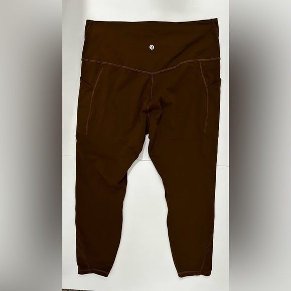 Lululemon Roasted Brown Align HR Women's Leggings with Pockets-25" - Picture 4 of 5